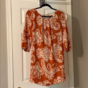 Orange BoHo dress